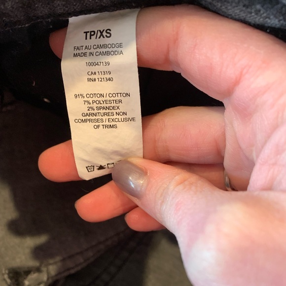 Garage | Black Niki Acid Wash High Rise Zip Front Skirt - Picture 6 of 6